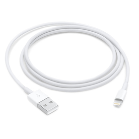 Кабель Apple (MXLY2ZM/A), Lightning - USB A, 1 м, белый