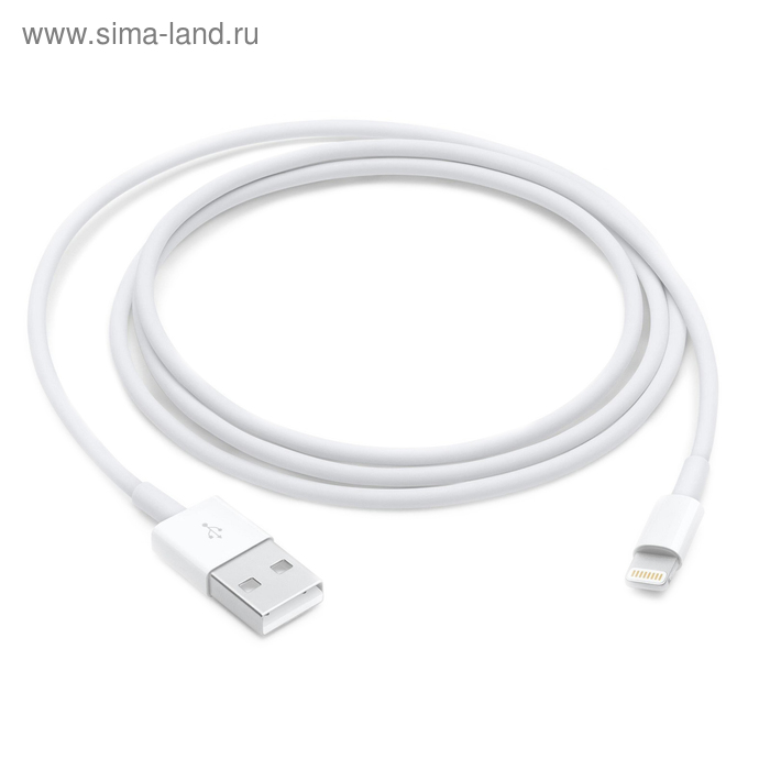 

Кабель Apple (MXLY2ZM/A), Lightning - USB A, 1 м, белый