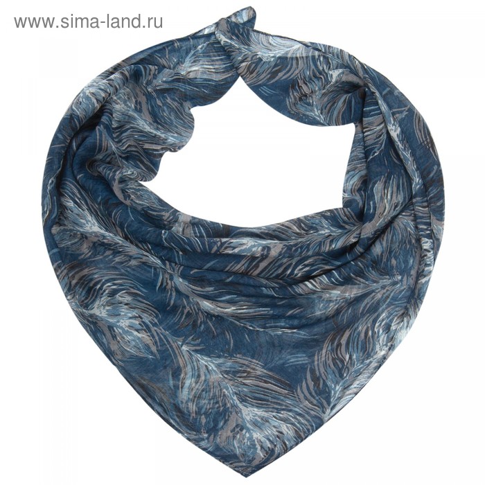 фото Платок женский текстильный fc 428-1 цвет синий, р-р 96х96 rossini