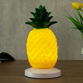 

Ночник c USB "Ананас" LED RGB батарейки 3AAA желтый-зеленый 11,5x11,5xx21 см