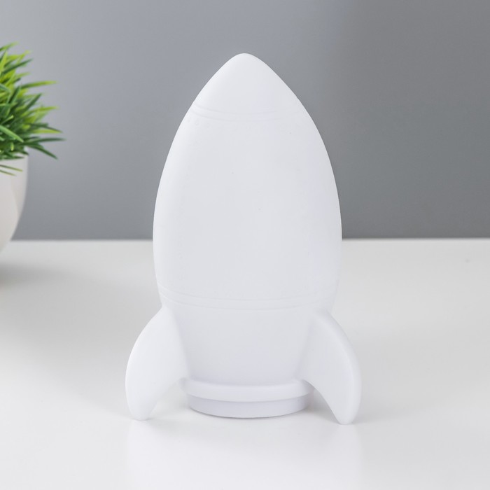 Ночник "Ракета" LED батарейки 3хLR белый фосфорный 10x9,8xx15,5 см 4761896