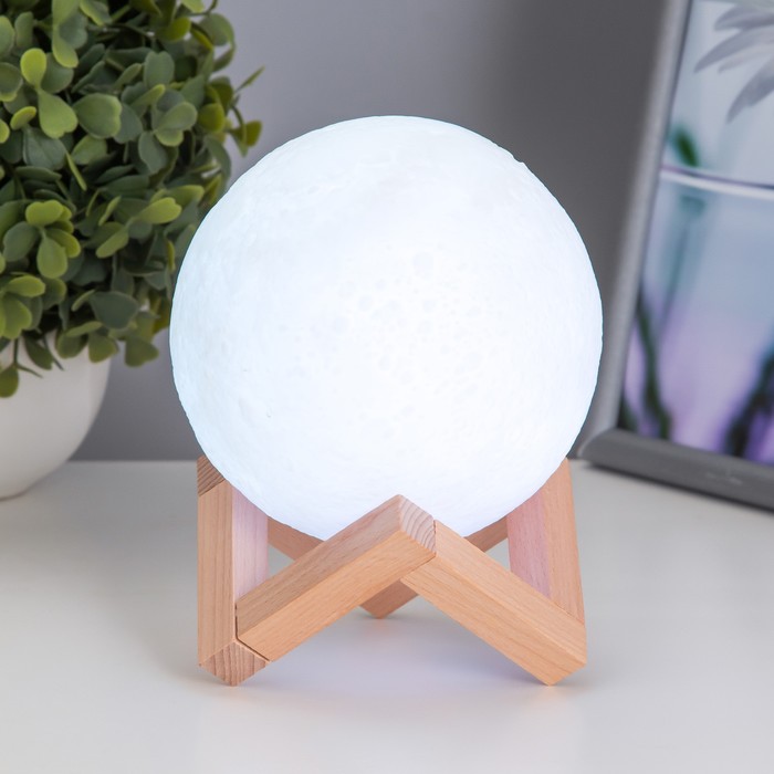 Ночник "Планета" LED USB белый 12x12x11,5 см 4761936