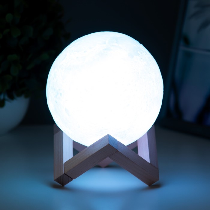 Ночник "Планета" LED USB белый 12x12x11,5 см 4761936