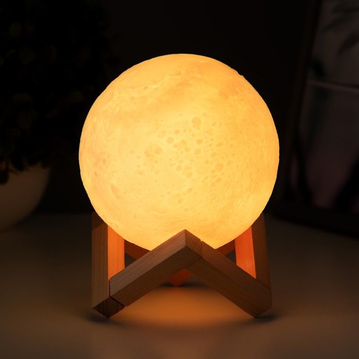 Ночник "Планета" LED USB белый 12x12x11,5 см 4761936