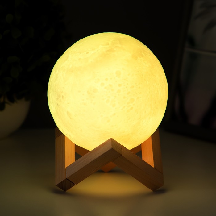 Ночник "Планета" LED USB белый 12x12x11,5 см 4761936