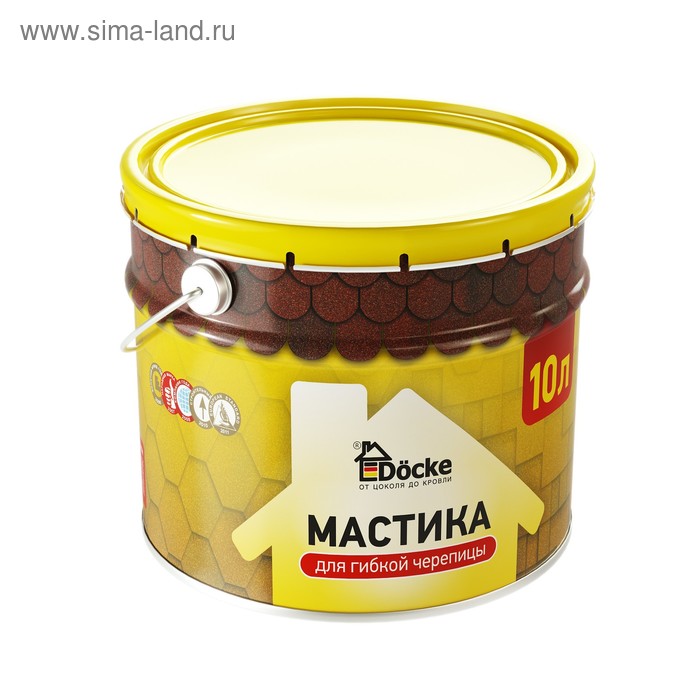 Мастика для гибкой черепицы 10 л 9 кг 2789₽