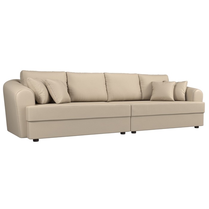 Прямой диван «Милтон», механизм еврокнижка, экокожа, цвет бежевый диван прямой милтон next