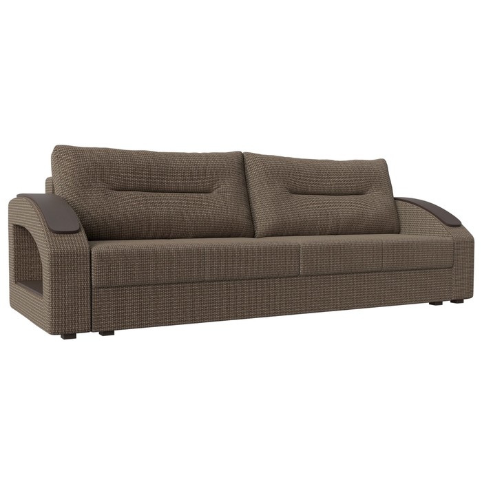 Прямой диван «Канзас», ткань корфу, цвет коричневый