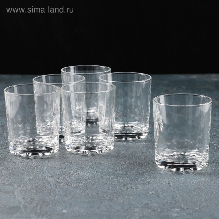 Набор стеклянных стаканов «Глория», 250 мл, 6 шт набор стаканов стеклянных доменик 250 мл 2 шт