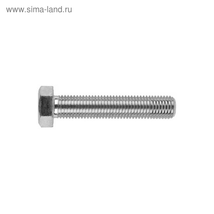 фото Болт, din 933 к.п. 5.8, цинк, м6х25 мм, 25 кг steelrex