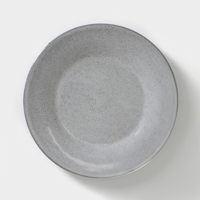 Тарелка фарфоровая Nebbia, d=20 см, цвет серый микс
