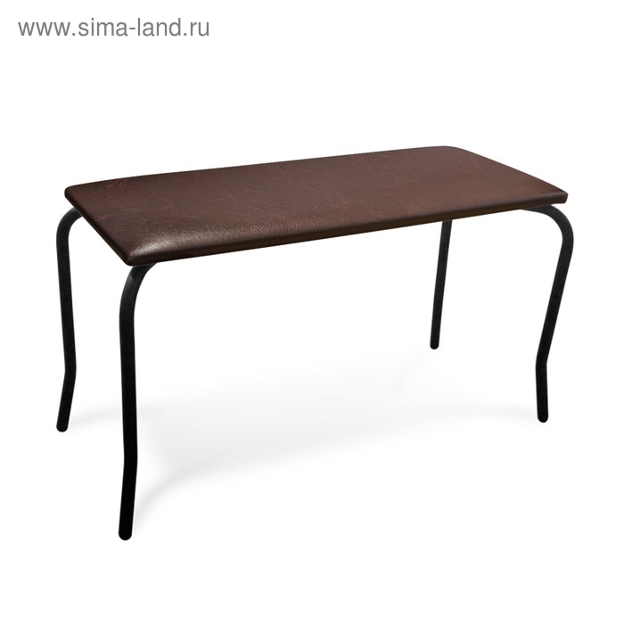 Банкетка на металлокаркасе 830x340x460коричневыйчерный муар 1409₽