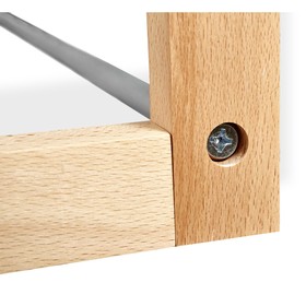 

Полка для обуви Альберо, 650x290x320, прозрачный лак/металлик