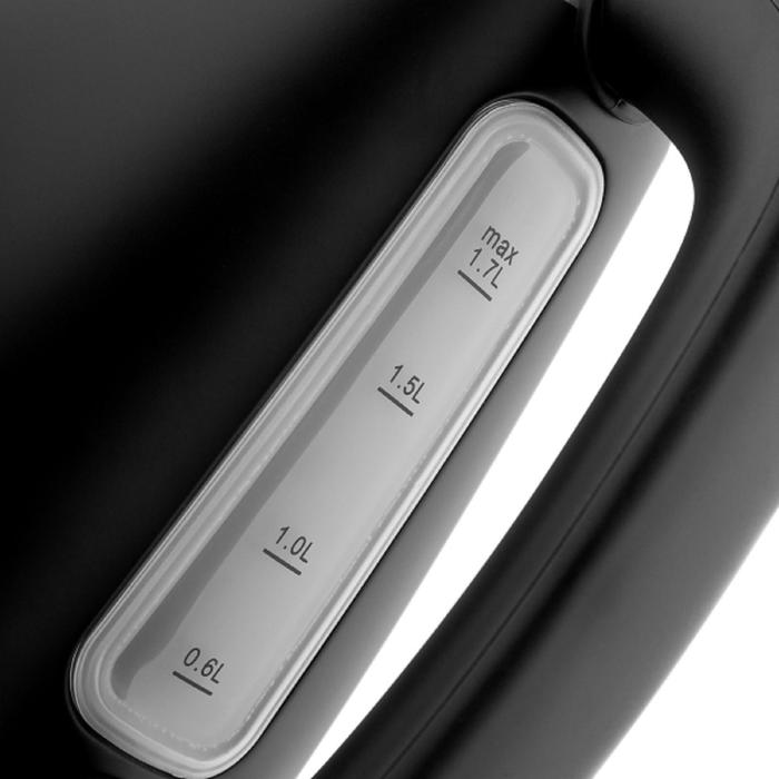 

Чайник электрический BRAYER BR1023BK, металл, 1.7 л, 2150 Вт, чёрный