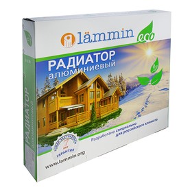 

Радиатор алюминиевый Lammin ECO, 500 х 100 мм, 8 секций