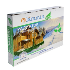 

Радиатор алюминиевый Lammin ECO, 350 х 80 мм, 8 секций