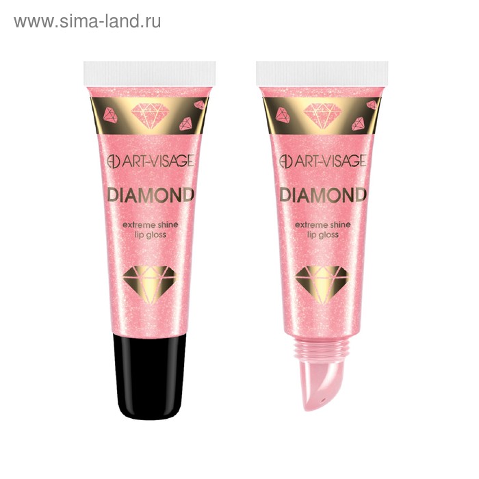 

Блеск для губ Art-Visage Diamond, в тубе, тон 53, розовый агат