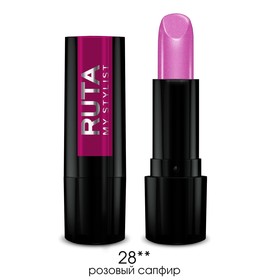 Губная помада Ruta Glamour Lipstick, тон 28, розовый сапфир