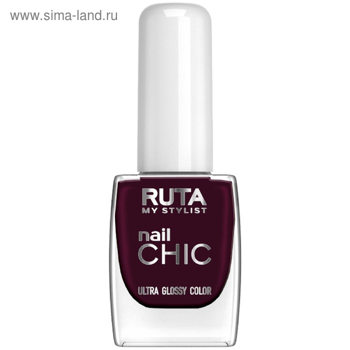 фото Лак для ногтей ruta nail chic, тон 46, тёмный изюм