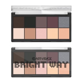 

Палетка теней для век Art-Visage Bright Way, тон 91, монохром