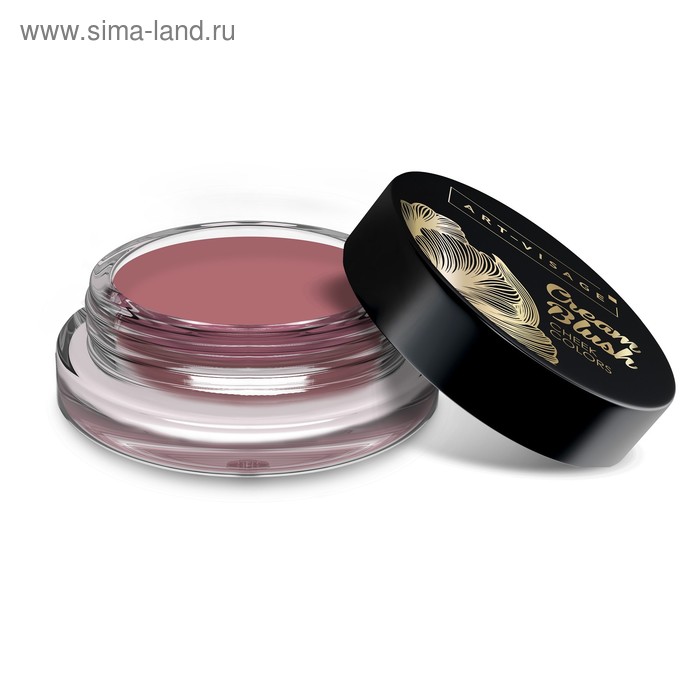 Румяна кремовые для лица Art-Visage Cream Blush, тон 02, пыльная роза