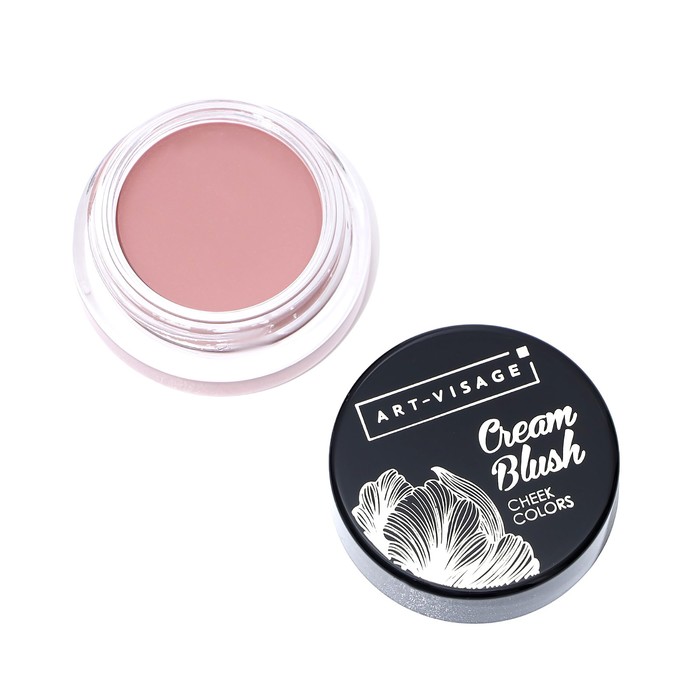 Румяна кремовые для лица Art-Visage Cream Blush, тон 04, дымчатая орхидея art visage румяна для лица art visage cream blush кремовые тон 01 ягодный сорбет