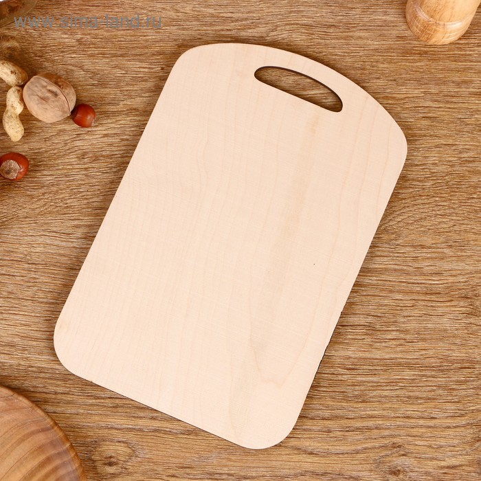 фото Доска разделочная пасхальная "со светлой пасхой" кулич 18,2×28×0,6 см дарим красиво