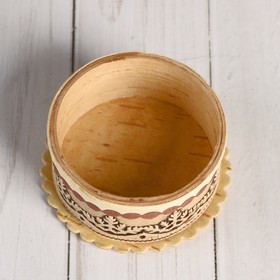 

Солонка «Снежинка», 7х3 см, береста