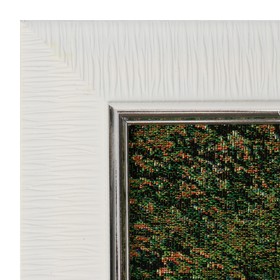 

S200-30x40 Картина из гобелена "Стая белых лебедей у березок" (35х45)