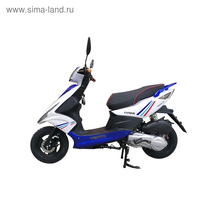 Скутер VENTO CORSA 150, 49 cc, сигнализация, сине-белый