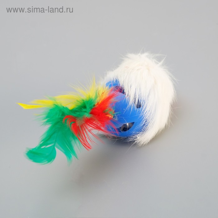 

Игрушка "Мышь-шар" для кошек, с колокольчиком, 7-7,5 см, в упаковке 3 шт.