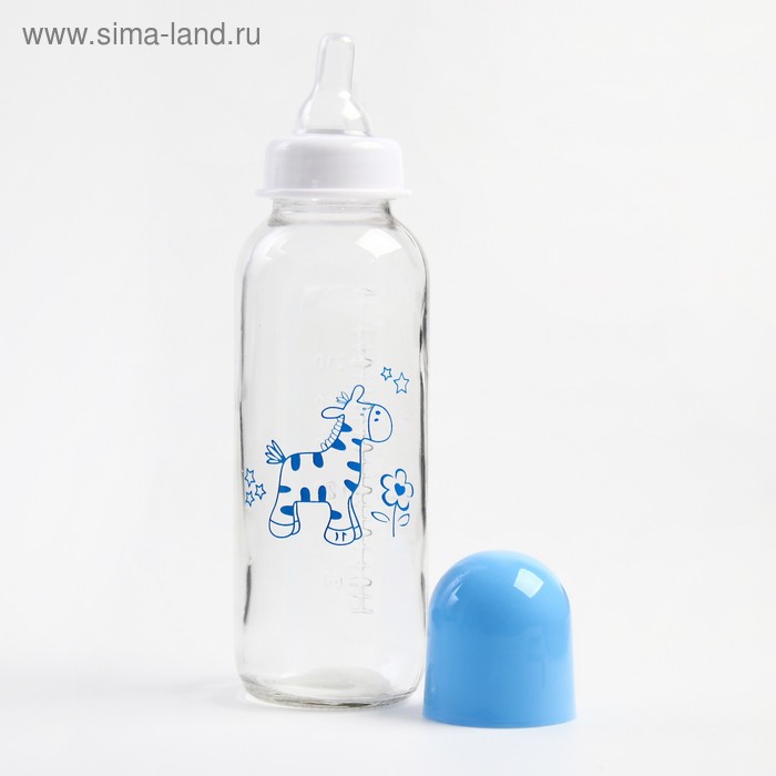 

Бутылочка для кормления 250 мл., стекло, цвет МИКС