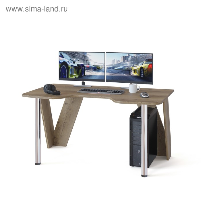 Компьютерный стол «КСТ-116», 1500 × 900 × 750 мм, цвет дуб делано стол сокол кст 116 дуб делано 2 коробки