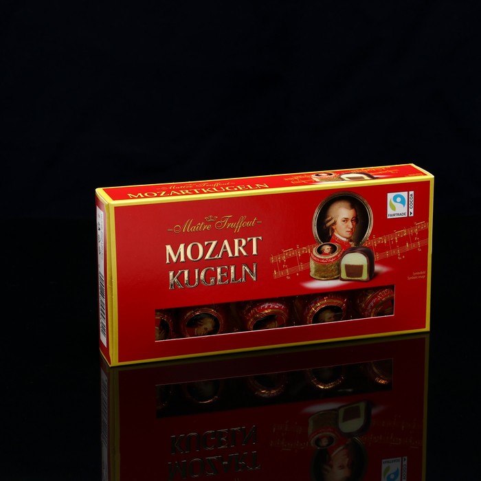  Марципановые конфеты Mozartkugeln Maître Truffout с двойным слоем шоколада, 200 г