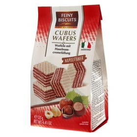 

Мини-вафли Cubus Wafers Napolitane, с ореховой начинкой, 125 г