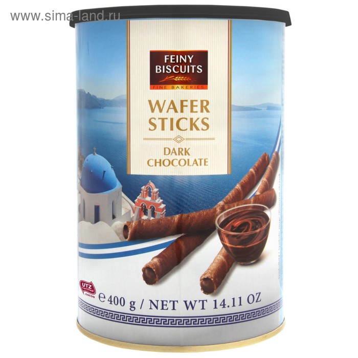

Вафельные трубочки Feiny Biscuits, крем из тёмного шоколада, 400 г