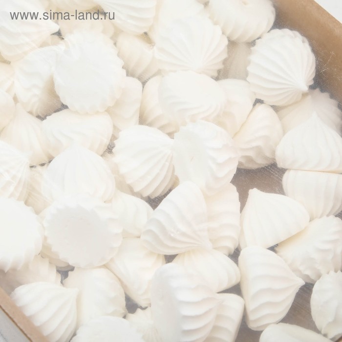 фото Сахарные кондитерские изделия "мини-безе", рифленые, белые, 650 г топ декор