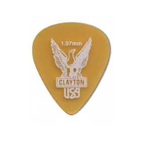 

Набор медиаторов CLAYTON US107/12 1.07 mm ULTEM gold стандартные (12 шт.) (золотистые)