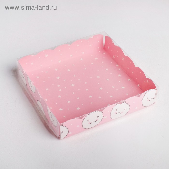 

Коробка для кондитерских изделий с PVC-крышкой «Тебе», 15 × 15 × 3 см