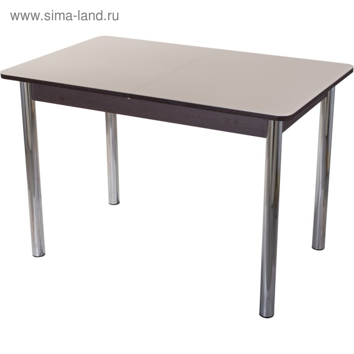 

Стол раскладной Танго ПР-1, 1200(1570)х800х750, Венге/стекло кремовое/опора КР02