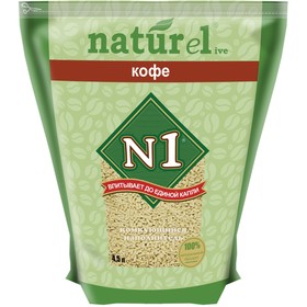 

Наполнитель комкующийся "N 1" NATUReL Кофе 4,5л.