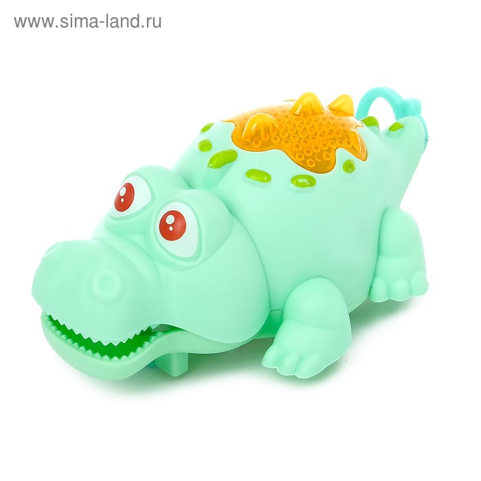 Игрушка заводная «Крокодил», световые эффекты, цвета МИКС