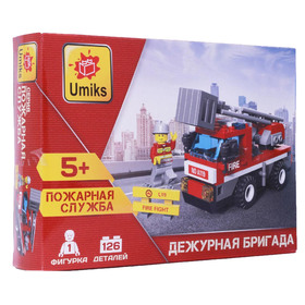 

Конструктор «Пожарная машина», 126 деталей