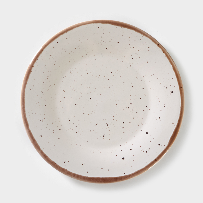 Тарелка фарфоровая Punto bianca, d=20 см тарелка фарфоровая bolla bianca 30×28 см h 3 см