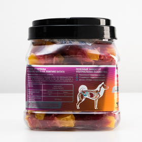 

Лакомство для собак Green Qzin "Выносливость" утиное мясо на ломтике батата, 750 г