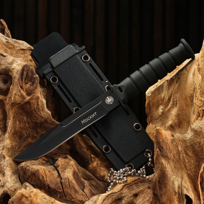 фото Нож туристический "москит" сталь - 420, рукоять - дерево, 12 см мастер клинок