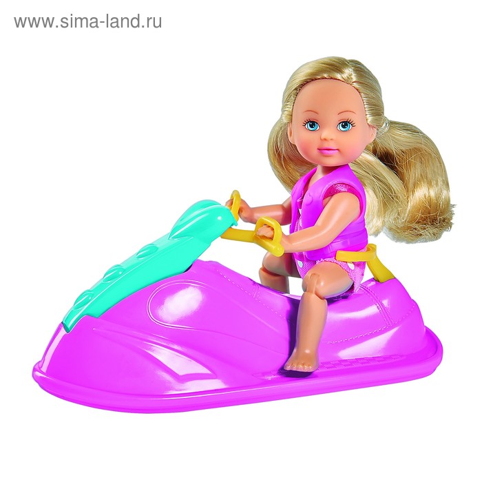 цена Кукла «Еви» 12 см, в купальнике на водном скутере