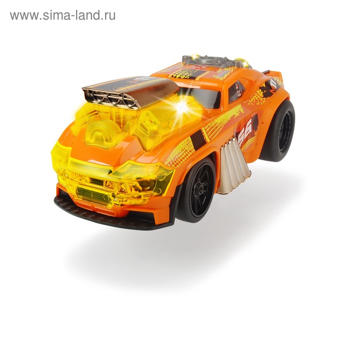 Машинка «Демон скорости», моторизированная, 25 см, световые и звуковые эффекты игрушка dickie toys машинка демон скорости моторизированная свет звук 25 см