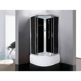 

Душевая кабина Loranto CS-800 HI G, 80x80x215 см, серая, стекло 4 мм, высокий поддон 43 см