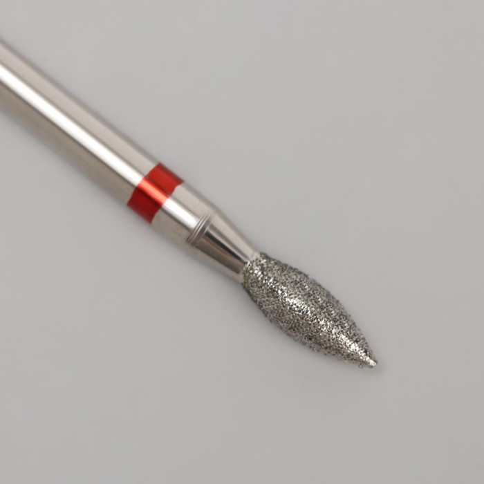 Фреза алмазная для маникюра «Пламя», мелкая зернистость, 2,3 × 5 мм